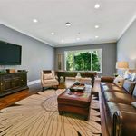 leather sofa in den