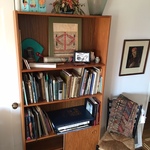 teak bookcase