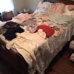 vintage clothing & bed
