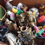 hand thrown Latin American figurative pieces 