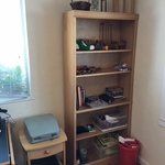 desk and bookcase