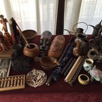 masks and wooden flutes