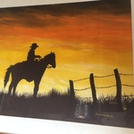 signed cowboy art