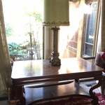 large table & lamp