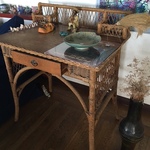 wicker desk