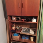 teak bookcase