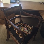 vintage embroidered chair