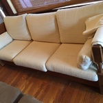 handcrafted wooden sofa