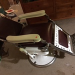 vintage barber chair