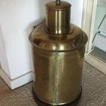 Chinese brass tea caddy