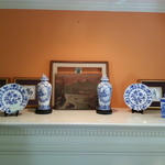 blue & white
