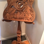 early wooden music stand