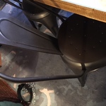 brushed metal dining chairs
