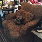 overstuffed chair