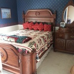 beautiful wooden bed