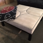 Piedmont Large White Ottoman