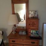 vintage oak hutch