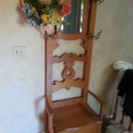 vintage hall tree