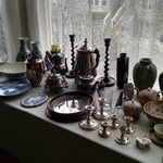 Early Asian vases & silver plate